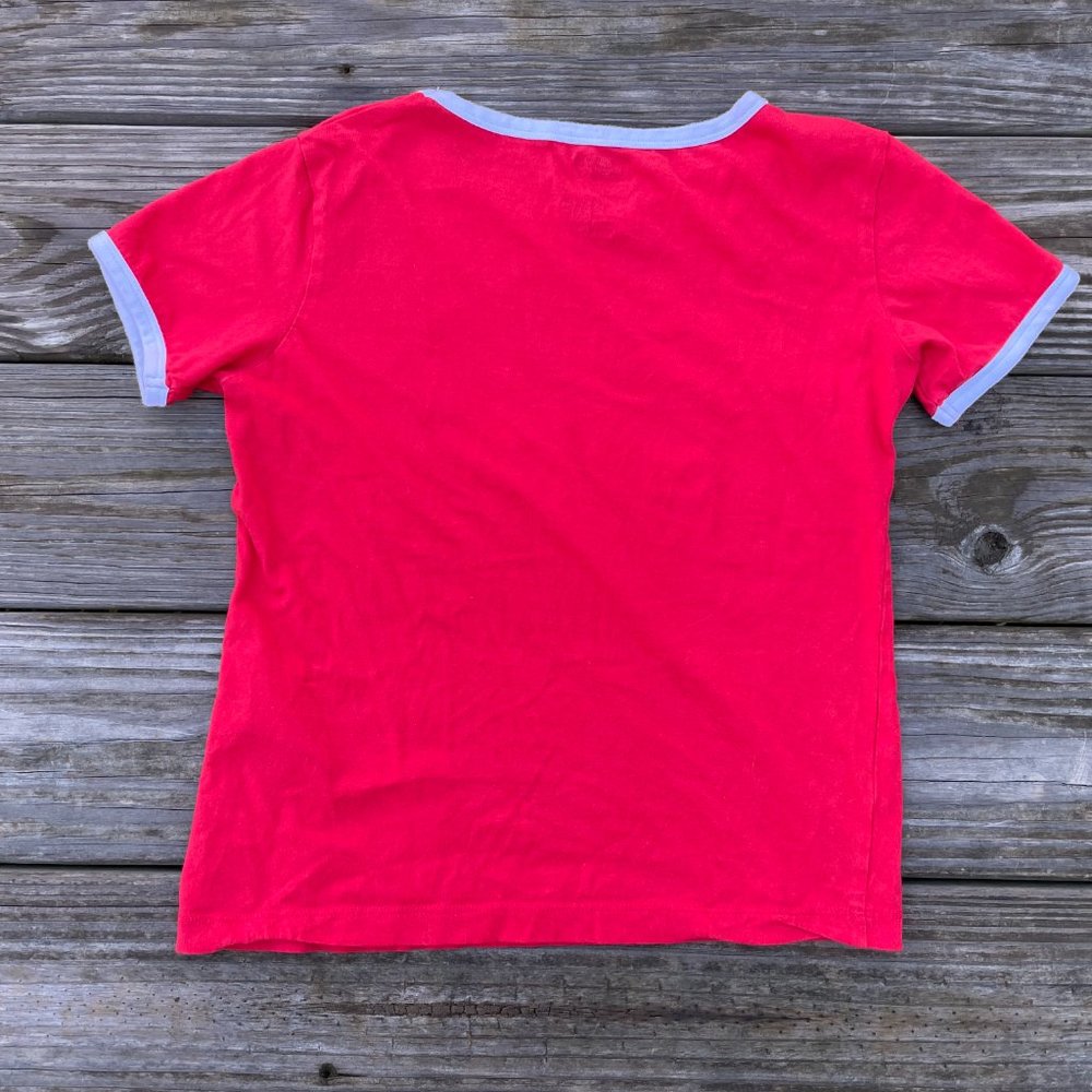 Levis Kids Shirt Red Round Neck Tee Size M (10-12 years ) (140-152cm) - Picture 7 of 8